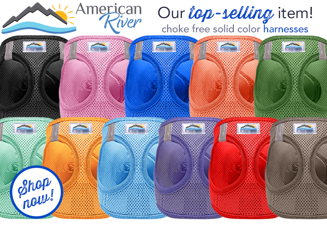 Doggie Design American River Solid Harnesses